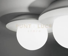 Cicladi tonda lampada da soffitto 2 luci attacco gx53 l.41cm in ges...