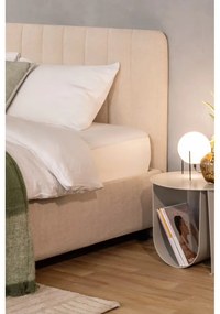 Letto matrimoniale imbottito beige con contenitore e rete inclusi 180x200 cm Myra Slim Line – Bonami Selection
