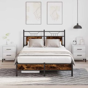 Giroletto Senza Materasso Rovere Fumo 120x190 Cm İn Truciolato /