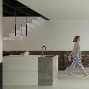 Sollux SL.0885 - Lampadario a sospensione con filo MOSAIC 1xG9/12W/230V nero/cromo