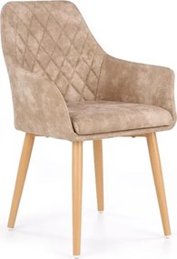 Sedia imbottita K287 beige - H 85 cm