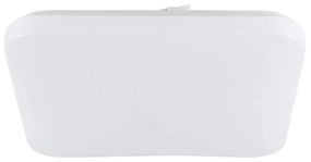 Plafoniera Moderna Frania-S Acciaio Bianco Luce Led Integrato 14,6W