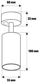 Brilagi - Faretto da parete LED dimmerabile SELE 1xGU10/6,5W/230V nero