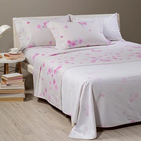Completo Lenzuola in Flanella Floral Style flanella King