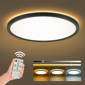 Brilagi - Lampada dimmerabile ULTRA SLIM LED/24W/230V Ø 42 cm nera + DO