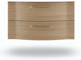 Mobile da bagno sospeso sotto lavabo L 90 x H 25 x P 22 cm bianco, 2 cassetti PELIPAL Solitaire