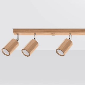 Sollux SL.1032 - Faretto ZEKE 6xGU10/40W/230V quercia