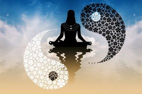 Carta da parati – Yoga yin e yang