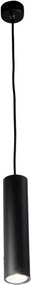 Lampada a sospensione D6 cm in alluminio verniciato a polvere Nero FILO - Piccolo