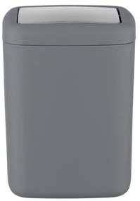 WENKO 23979100 - Pattumiera BARCELONA 15x20 cm antracite/cromo lucido