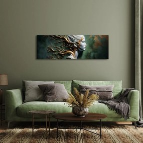Quadro su tela – Donna con rami come simbolo di crescita