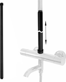 Prolunga per set vasca/doccia BLACK 60cm