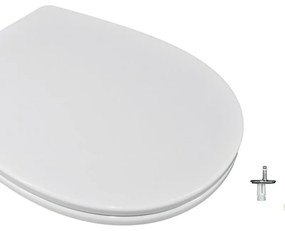 Copriwater GRACE a d dedicato per serie sanitari con chiusura rallentata sganciabile in urea bianco