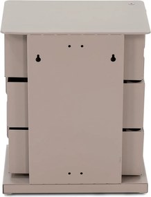 Cassettiera grigio tortora in metallo 37x45x26 cm Joey – Spinder Design