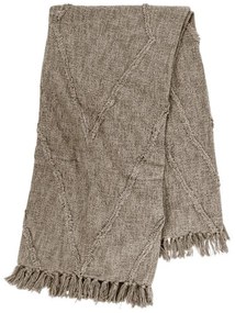 Copriletto in cotone marrone chiaro per letto matrimoniale 250x260 cm Sahara - Tiseco Home Studio