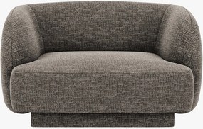 Poltrona Miley in tessuto strutturato – L103 cm