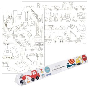 Pagine da colorare Construction - Meri Meri