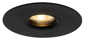 Faretto da incasso smart nero con Wifi GU10 50mm - Buco