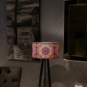 Lampada da terra AYD 1xE27/40W/230V marrone/multicolore