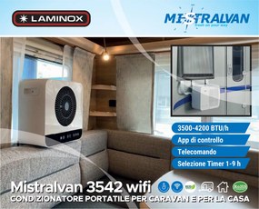 Mistralvan 3542 wifi: Condizionatore Portatile Intelligente per Caravan e Casa