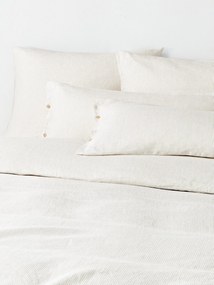 Copripiumino in lino lavato a righe sottili Rinna