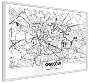 Poster City Map: Cracow