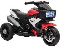 Moto Elettrica per Bambini 6V con 3 Ruote Rosso