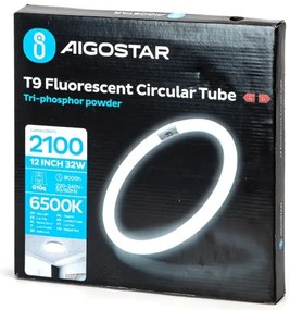 Tubo fluorescente T9 G10q/32W/230V 6500K - Aigostar