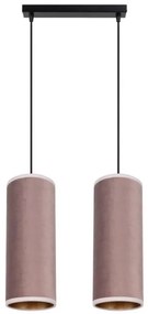 Lampadario a cavo AVALO 2xE27/60W/230V rosa/rame