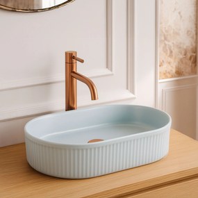 Lavabo da appoggio Rea Vanda Baby Blue Matt