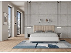 Letto Egos Annalisa 160x190 con rete tortora