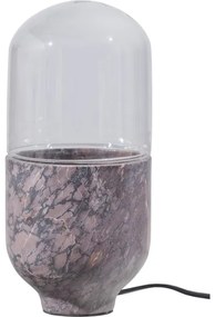 Lampada da tavolo ASEL 1xE27/25W/230V marmo grigio/marrone