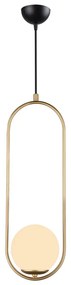 Lampada a sospensione color oro, altezza 146 cm Arch - Squid Lighting