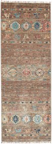 Samarkand Tappeto orientale 80 x 210 Grigio (Pakistan) Annodato A Mano