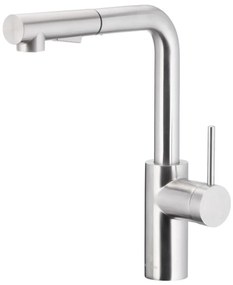 KFA Armatura 6623-110-22 - Rubinetto lavello con doccetta estraibile DUERO BASIC acciaio inossidabile