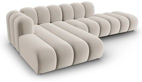 Divano angolare beige ad angolo sinistro Lupine - Micadoni Home