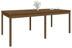 Tavolo da giardino miele 203,5x100x76cm legno massello di pino