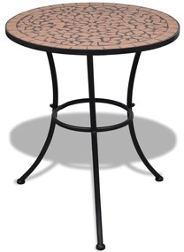 Tavolo da Bistrot Terracotta 60 cm a Mosaico