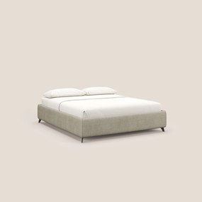 Sara sommier con giroletto contenitore in tessuto impermeabile T02 panna
