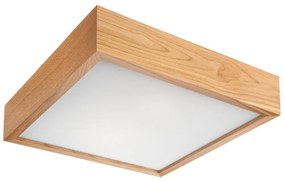 Plafoniera OAK SQUARE 2xE27/60W/230V quercia 37,5 cm