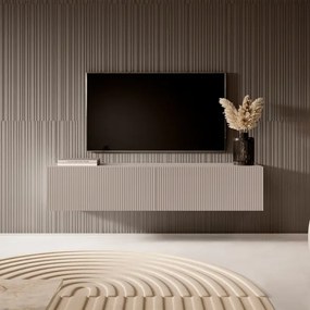 Mobile TV Sospeso 140 Cm Cannettato 2 Ante Tortora Bali