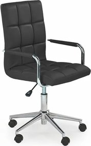 Sedia da ufficio Gonzo2 in nero - H 98-110 cm