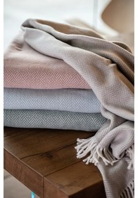 Plaid in terracotta con cotone , 140 x 180 cm Skyline - Euromant