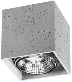 Lampada da soffitto VALDE in Cemento con base GU10