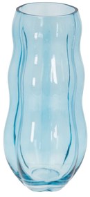 Vaso arredo 30,5 cm vetro blu