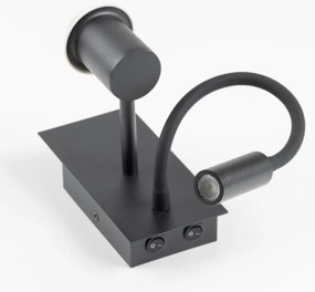 Brilagi - Applique a LED NUBILA 1xE27/25W/230V + LED/3W nero/verde