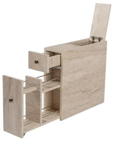 Mobile per bagno MELODY, finitura effetto marmo beige