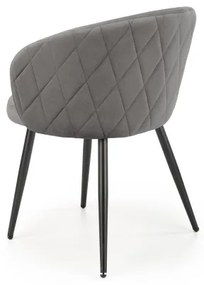 Sedia da pranzo CALMURE grigia