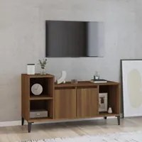 Mobile TV Rovere Marrone 100x35x55 cm in Legno Multistrato cod mxl 10193