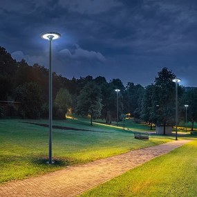 Brilagi - Asta metallica per palo d'illuminazione esterna 4 m, Ø 58 mm, antracite
